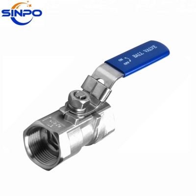 1pc Threaded Ball Valve with Lockable Handle