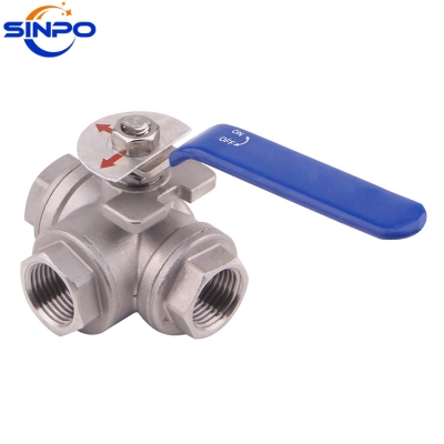 3 Way Threaded Ball Valve