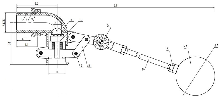 cooling tower threaded float valve-Product Description（1）.png